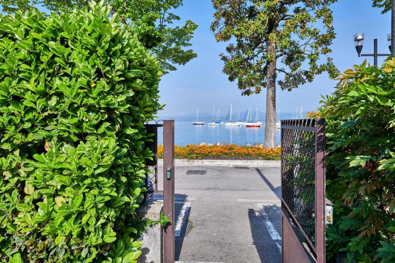 Front Lake Studio With Loft Bed And Pool Bardolino Buitenkant foto